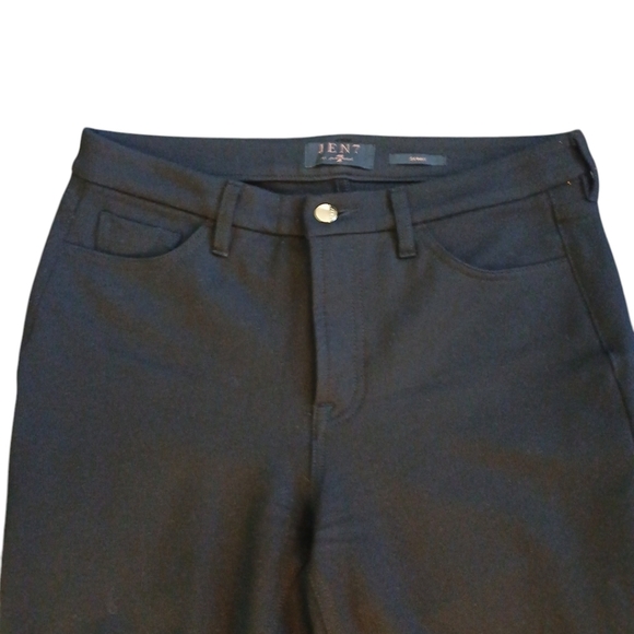 Jen 7 by 7 For All Mankind Soft Ankle Stretch Skinny Jeans Black Size 10 - Picture 3 of 10